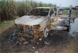 Polícia Científica identifica vítima carbonizada em caminhonete por meio de exame de DNA