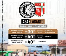 ASA faz promoção de ingressos para o confronto contra o Lagarto