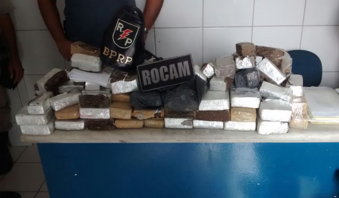 Adolescente de 16 anos é apreendido com quase 30 kg de maconha