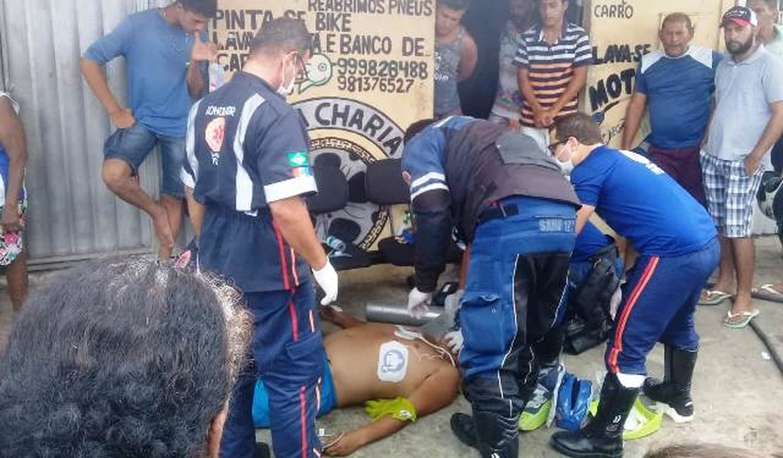 Homem morre após sofrer infarto fulminante enquanto remendava pneu de moto no bairro Alto do Cruzeiro, em Arapiraca