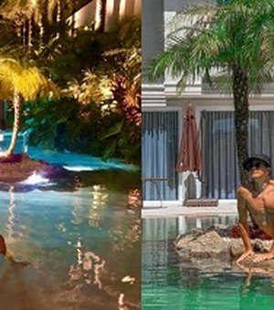 Faro nega ostentação após foto em piscina gigante e relembra: 'Comecei com R$ 2 mil'