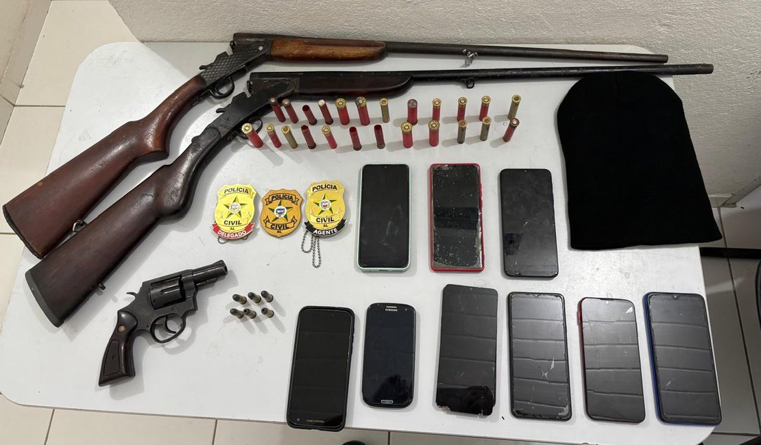 Operação 'Areias' prende suspeitos de matar colega de trabalho em São Luís do Quitunde; armas foram apreendidas