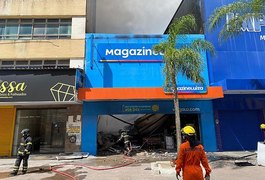 Após incêndio,loja do Magazine Luiza em Maceió pode ser demolida
