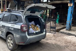 Polícia incinera 100kg de maconha, cocaína e crack em Alagoas