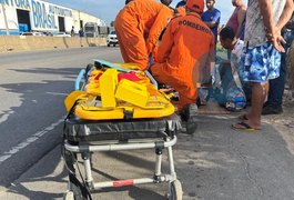 Motociclista fica ferido em colisão com carro na AL-110, em Arapiraca