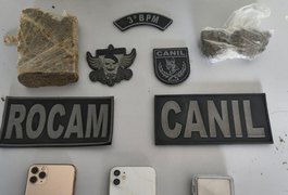 Policiais militares apreendem 455 gramas de maconha no quintal de residência em Arapiraca