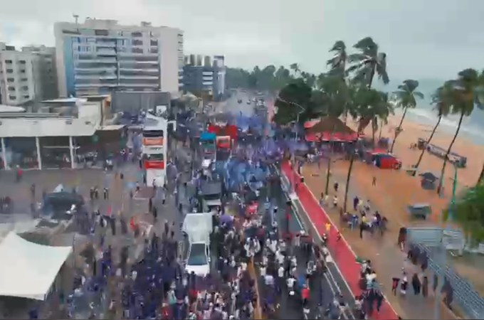 Caminhada histórica marca reta final da campanha de Renan Filho em Maceió
