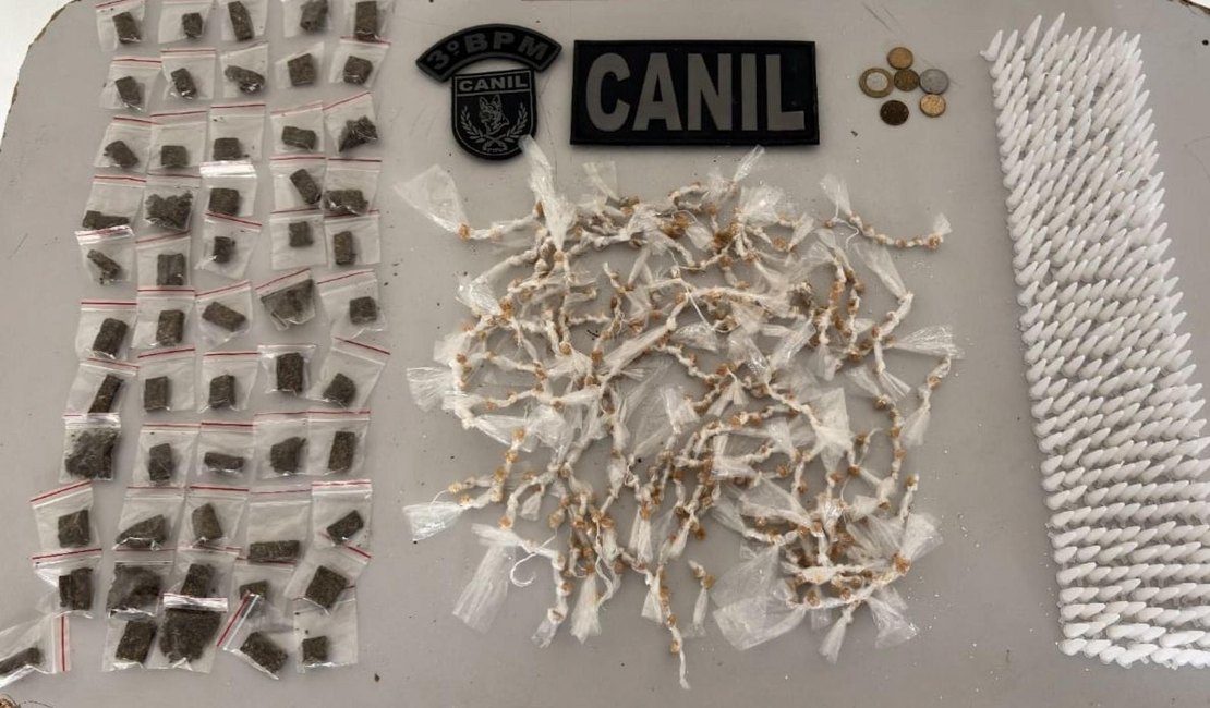 Polícia Militar de Alagoas apreende armas e drogas em Arapiraca e Satuba