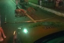 Ciclista de 63 anos é atropelado e morre na AL 220 em Limoeiro de Anadia