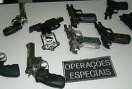 PM apreende 24 armas de fogo neste final de semana em todo o Estado