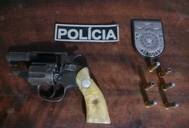Após denúncia, casal é detido com revólver em festa, no Agreste