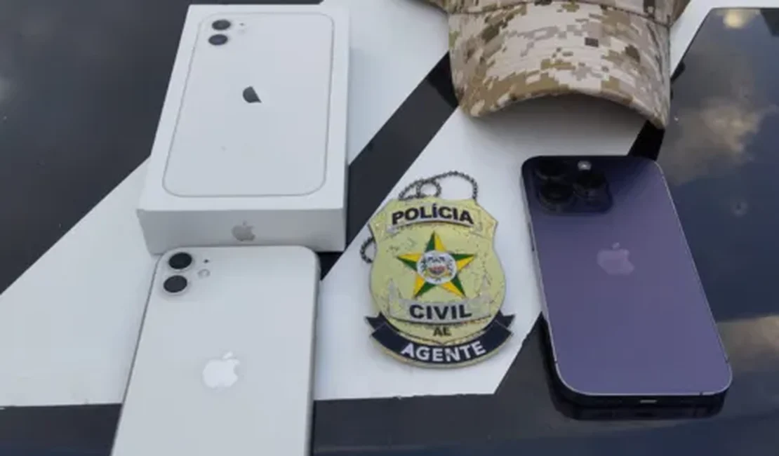 Ação policial, em Alagoas, recupera iPhones furtados no estado do Pará