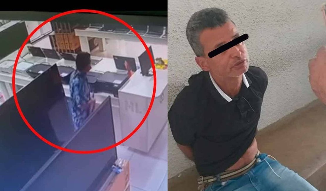 Guarda municipal e Polícia Civil capturam suspeito de furtar Notebook de loja