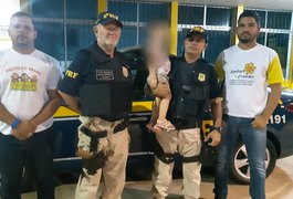 PRF resgata, em São Sebastião, criança de um ano que havia sido sequestrada pelo pai em São Paulo