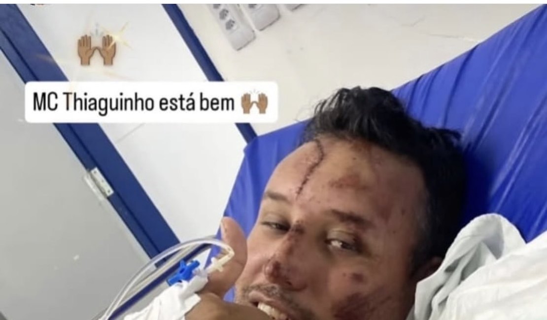 MC Thiaguinho apresenta quadro estável e é transferido para hospital de Palmeira dos Índios