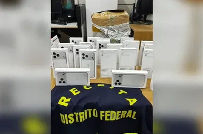 iPhones 17 e milhares de latas de cerveja são apreendidos pela Receita