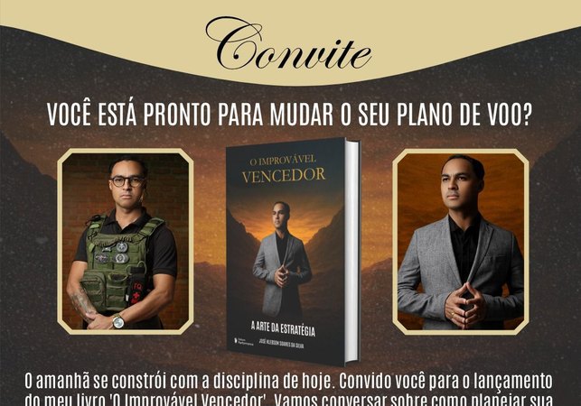 Sargento da PM de Alagoas lança livro “O Improvável Vencedor” em Arapiraca