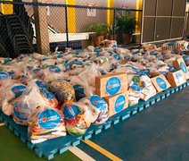 Alagoas Sem Fome doa uma tonelada de alimentos à associação que atende crianças e adolescentes