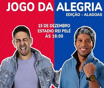 Ronaldinho Gaúcho e Carlinhos Maia fazem evento beneficente, no Estádio Rei Pelé, neste domingo