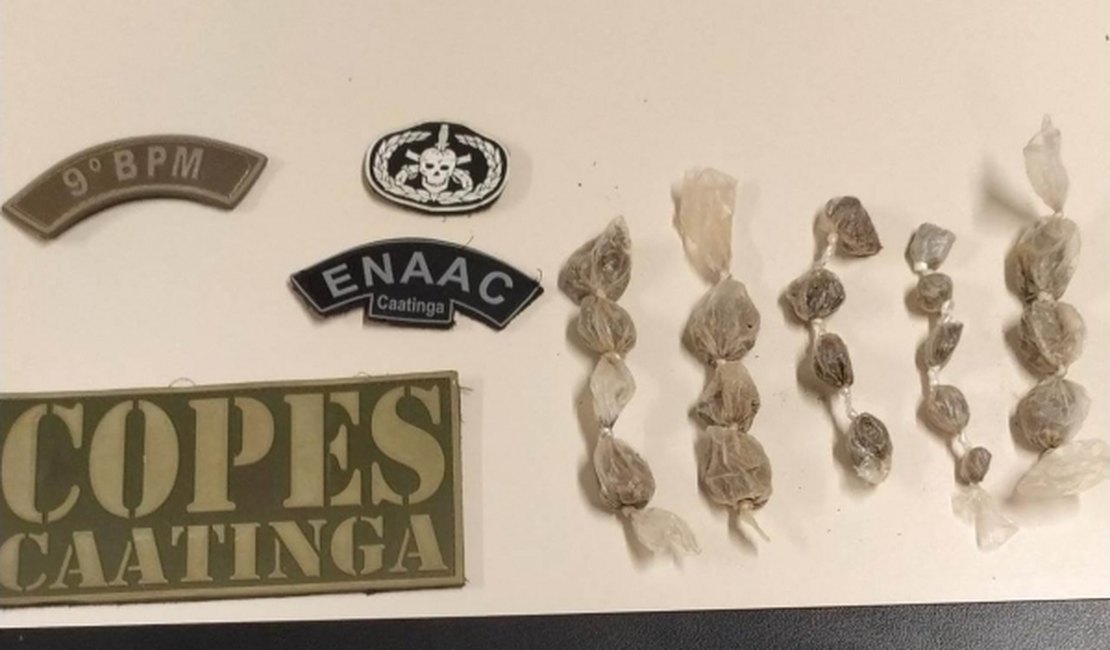 Homem é preso por tráfico de drogas em Delmiro Gouveia