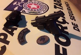 Sertão de AL: Polícia prende homem que estava bebendo com arma na cintura