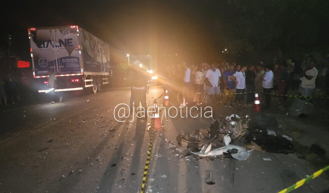 Grave colisão deixa motociclista morto na AL 110, em São Sebastião