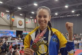 Atleta alagoana conquista o título mundial de karatê no México