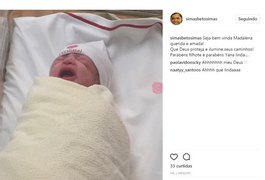 Nasce Madalena, a filha de Yanna Lavigne e Bruno Gissoni