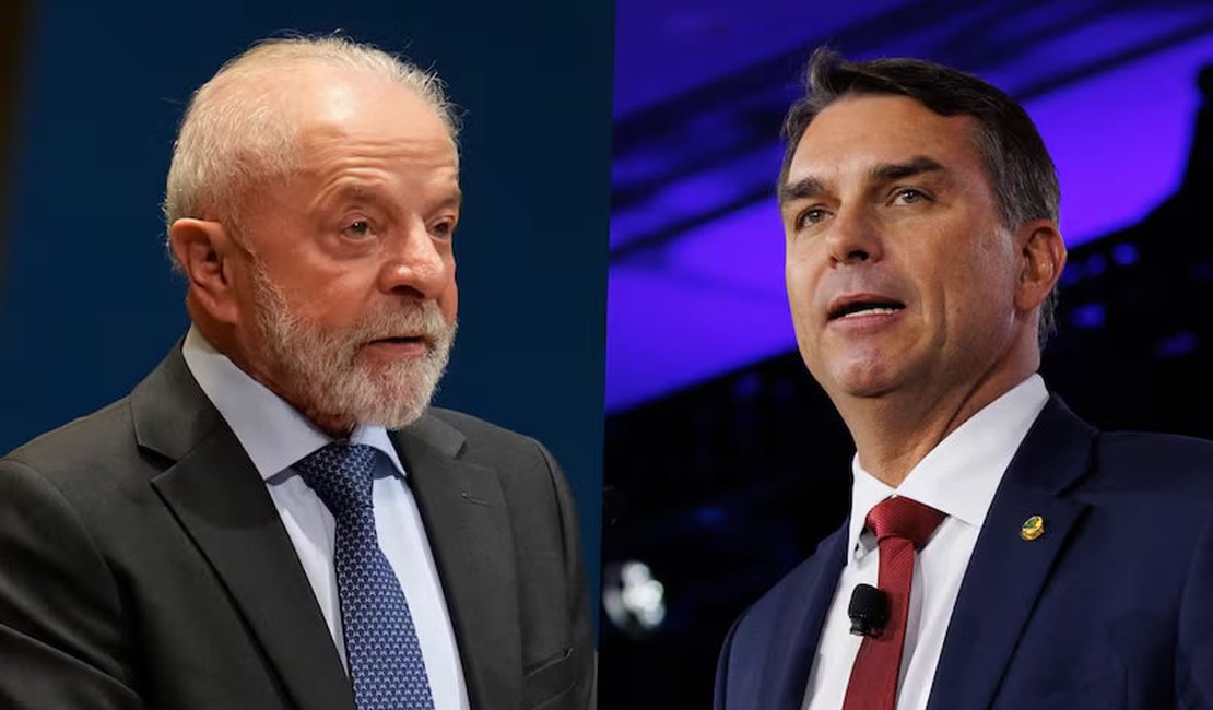 Flávio Bolsonaro aparece com 45% e Lula com 44% em eventual segundo turno, aponta pesquisa