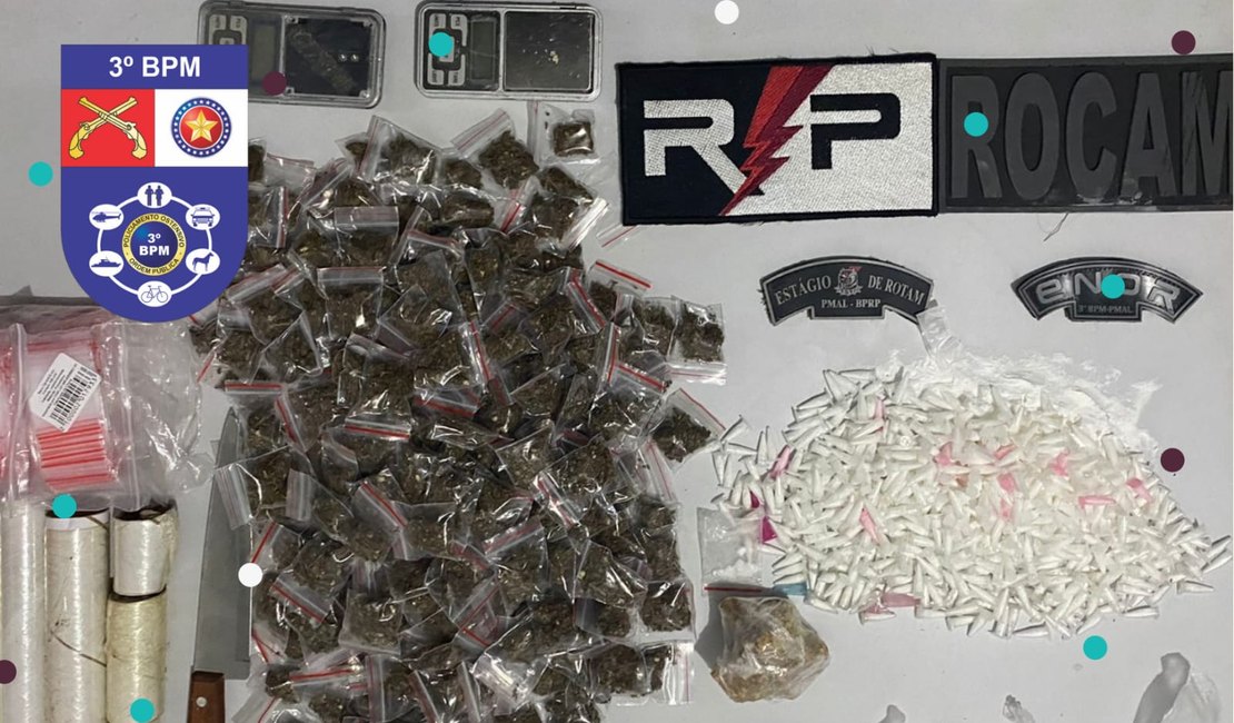 Após tentativa de fuga, grupo suspeito de tráfico é preso em Arapiraca