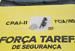 Jovem de 19 anos é preso com arma de fogo e drogas, em São Miguel dos Campos