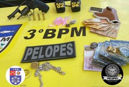 Jovem é preso suspeito tráfico de drogas em Arapiraca