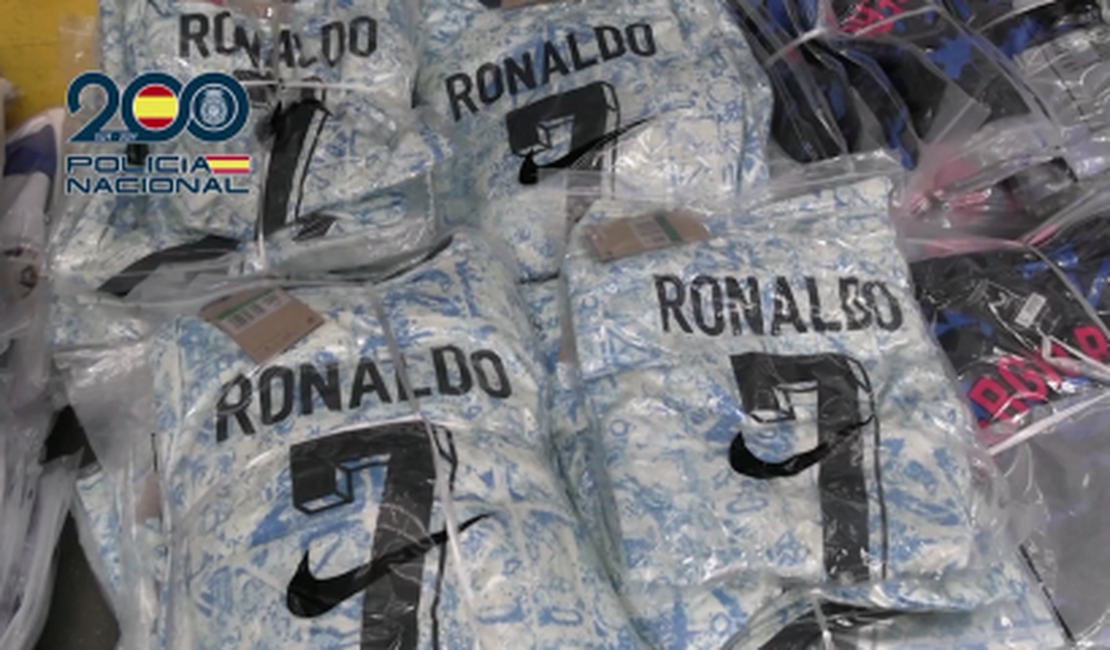 Espanha apreende R$ 34 milhões em camisas falsas da Champions e da Euro