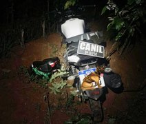 Moto roubada é localizada em mata, próximo ao residencial Agreste, em Arapiraca