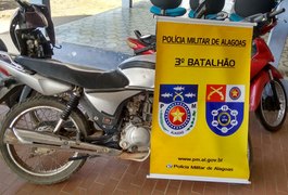 Polícia Militar recupera motocicleta com queixa de roubo em Arapiraca