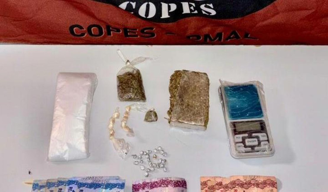 PM apreende menor com drogas e quantia em dinheiro em Piranhas