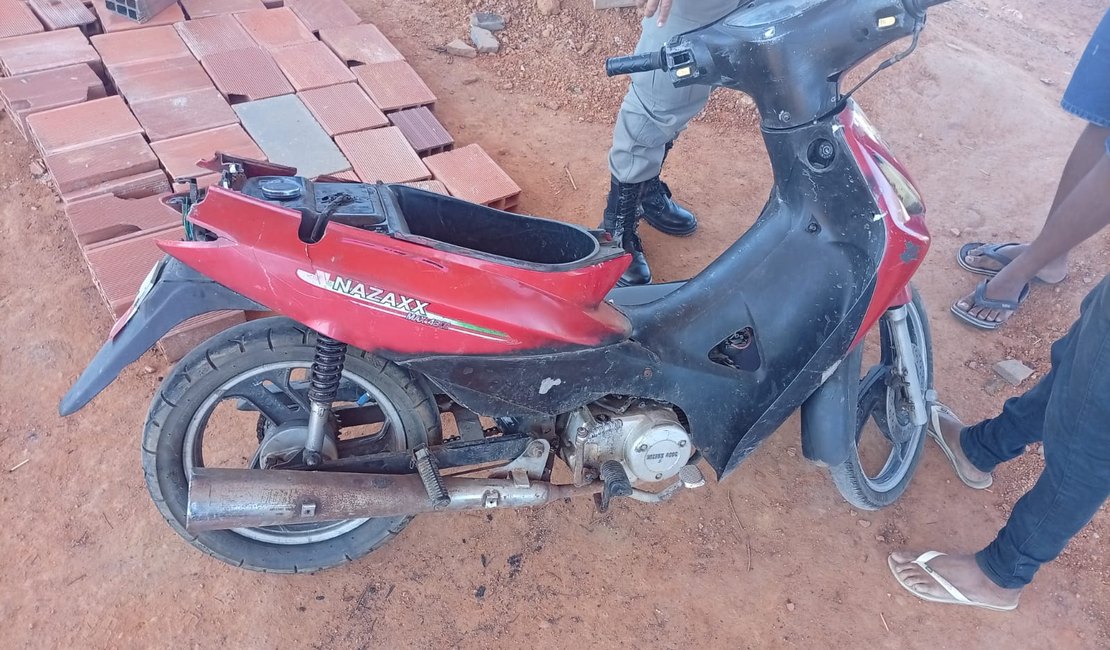 Moto com queixa de roubo é recuperada pela PM durante tentativa de venda em Arapiraca
