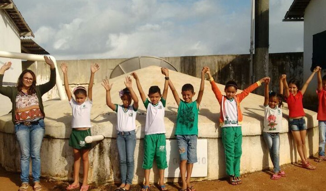 Projeto “Cisternas na escola” transforma o cenário de unidades localizadas na zona rural de Arapiraca