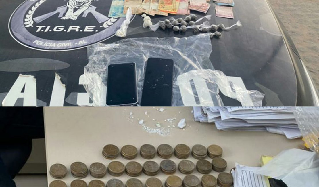 Operação integrada prende três suspeitos de tráfico no Sertão