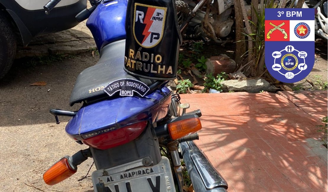 Trabalhador encontra moto roubada, dentro de plantação de macaxeira em Arapiraca