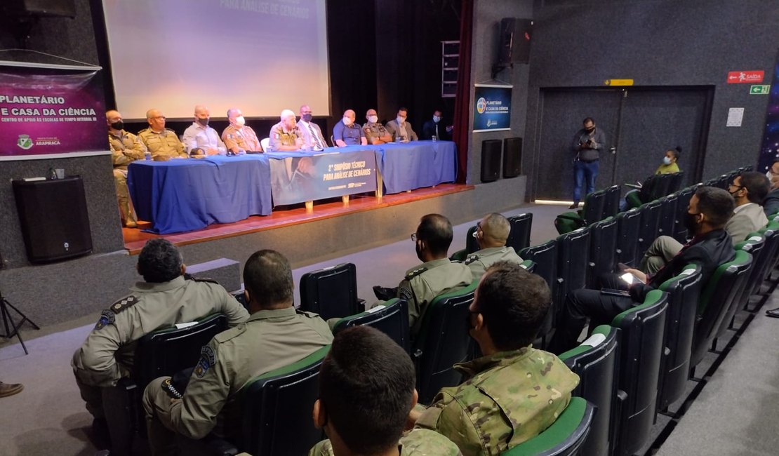 Agentes da segurança pública participam de Simpósio Técnico para Análise de Cenários, em Arapiraca