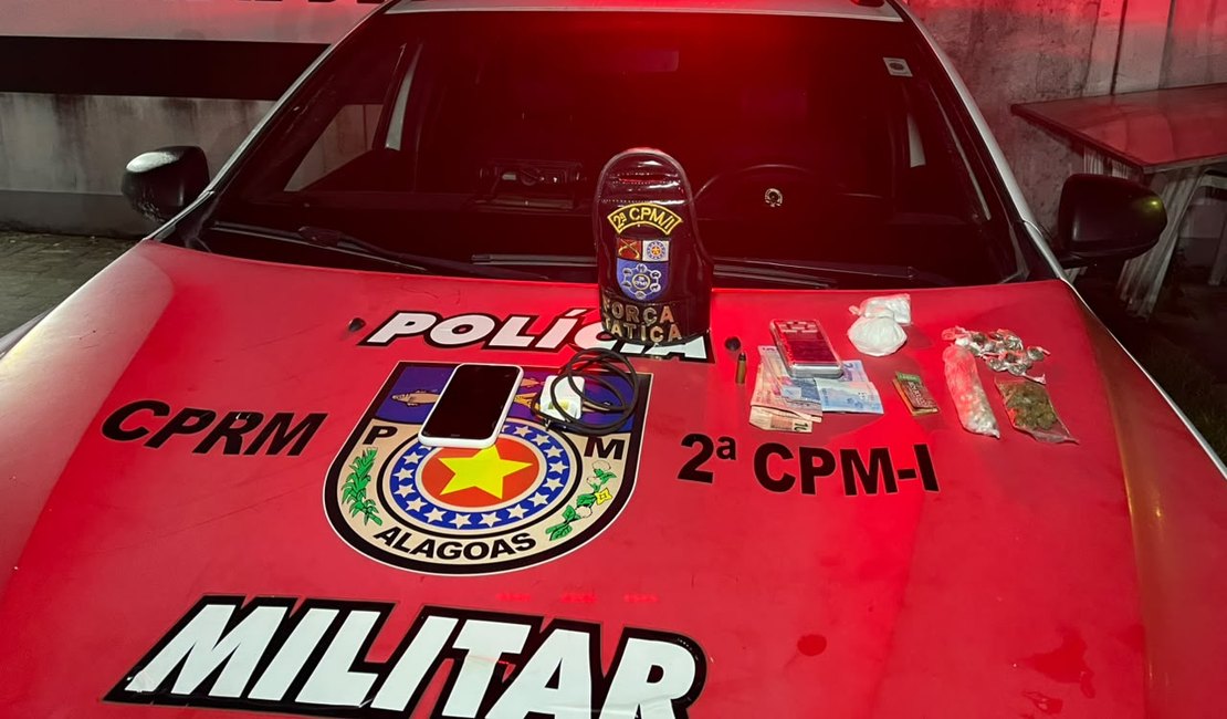 2ª Companhia prende homem por tráfico de drogas na Barra de Santo Antônio