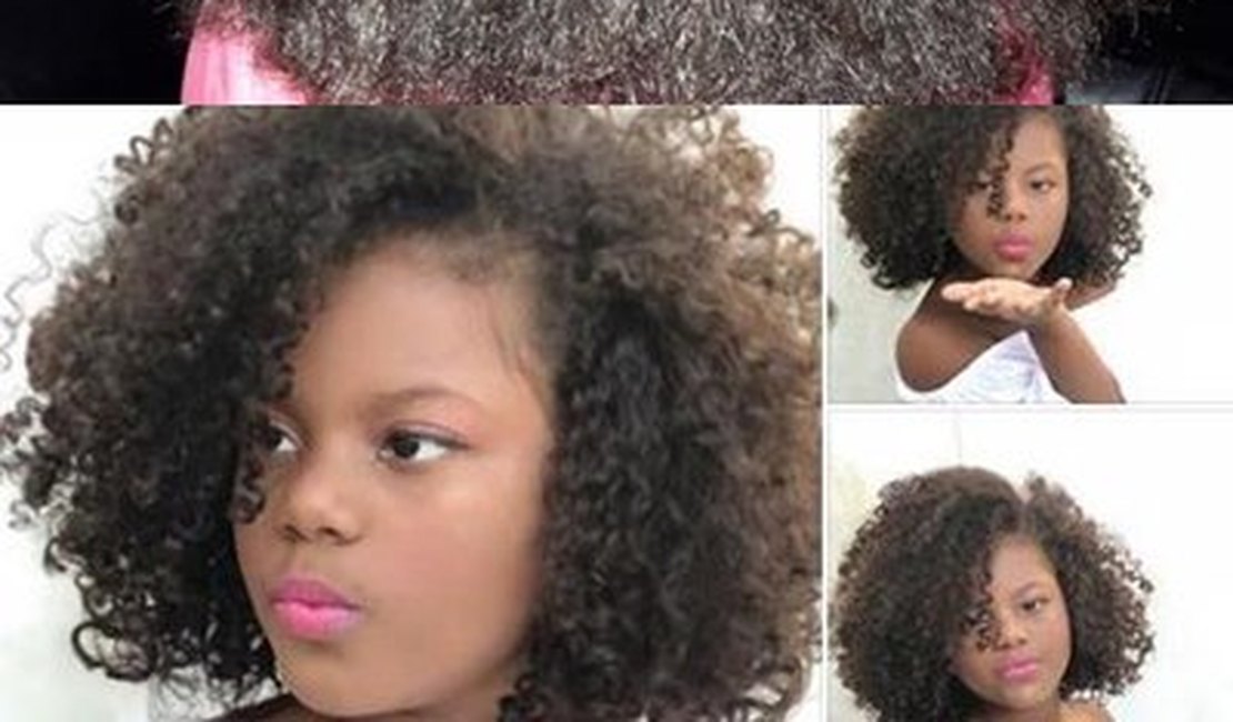 Menina que teve fios alisados pela madrasta ganha tratamento e cachinhos voltam