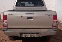 Hilux roubada em Palmeira dos Índios é recuperada no Maranhão