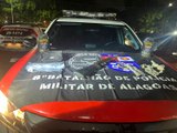 Força Tática do 8º BPM prende três homens com drogas e arma em Rio Largo