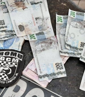 Homem é preso com mais de R$ 3 mil em notas falsas de R$200, em São Miguel dos Campos