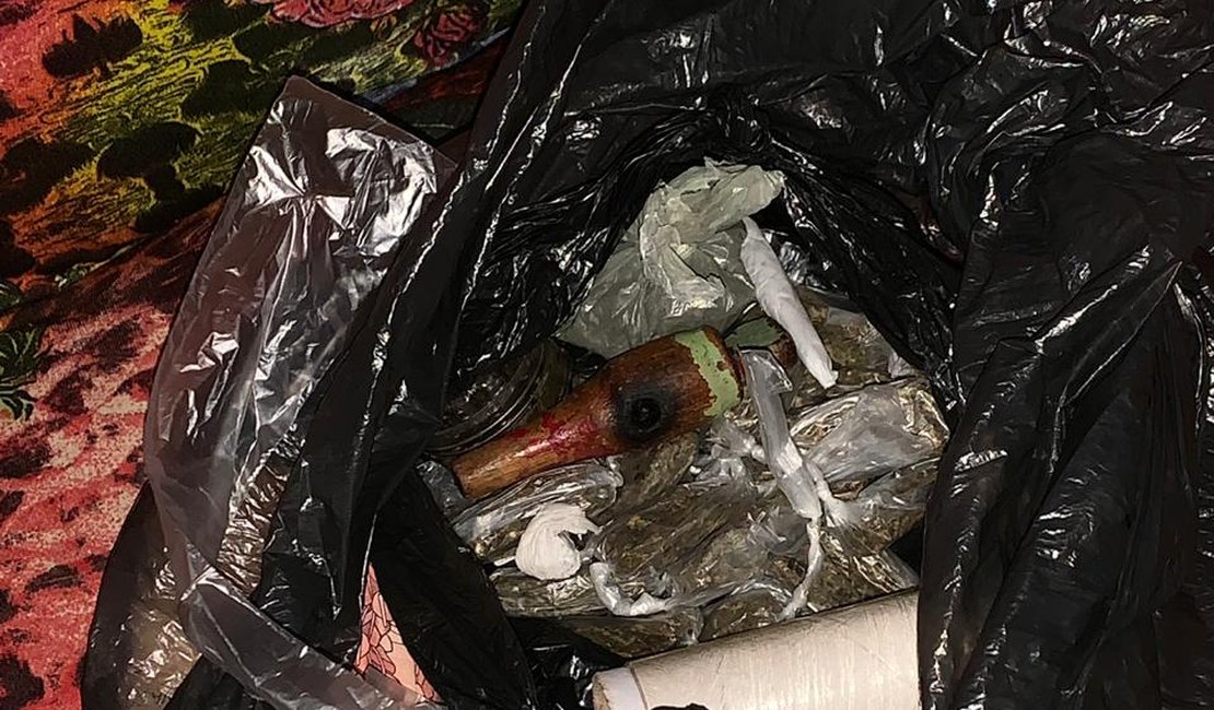 Polícia prende mulher e apreende drogas em residência, no Agreste