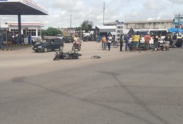 Colisão no cruzamento da “Igrejinha”, em Arapiraca, deixa motociclista ferido nesta segunda-feira