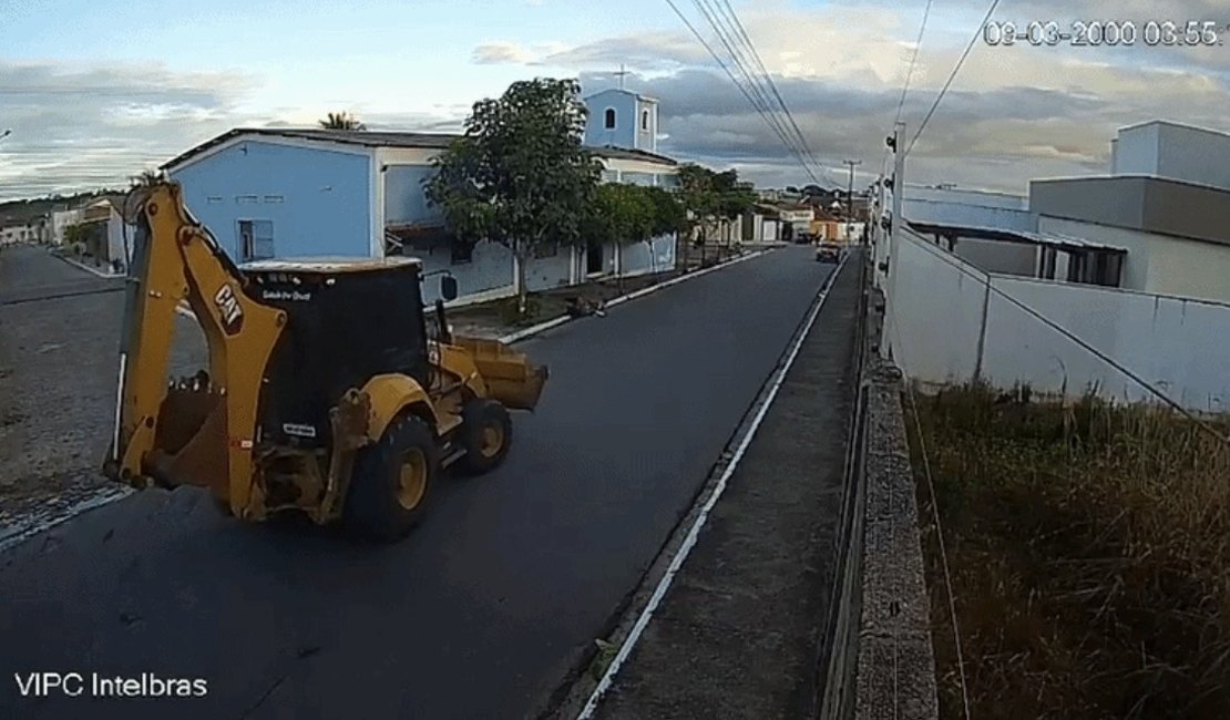 Imagens ajudam Polícia Civil a identificar retroescavadeira envolvida em acidente que matou motociclista em Arapiraca