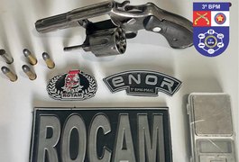 Polícia apreende maconha e revólver na casa de jovem no bairro Primavera